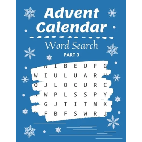Christmas Advent Word Search Activity Book – Paperback