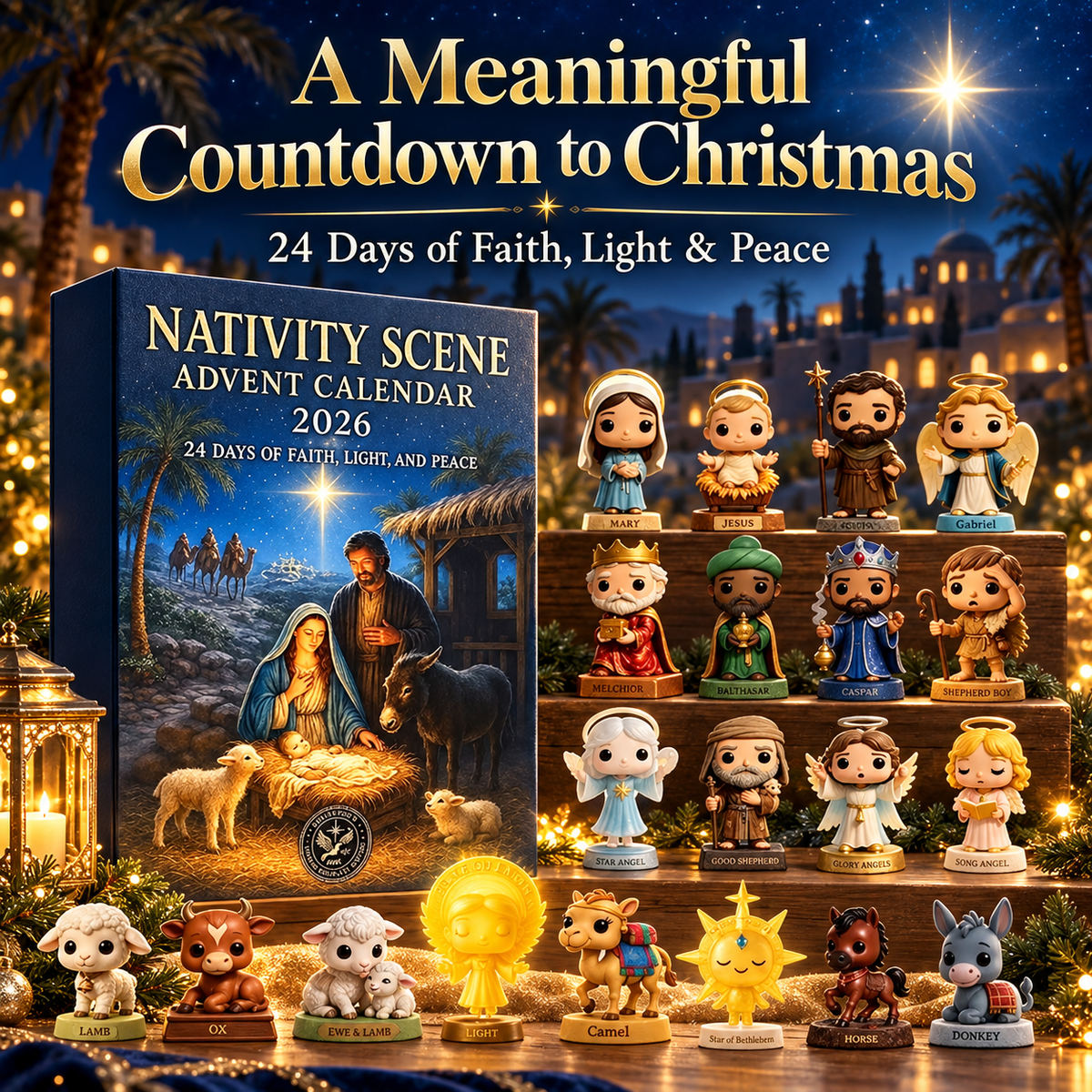 Nativity Scene Advent Calendar 2026 – 24-Day Countdown
