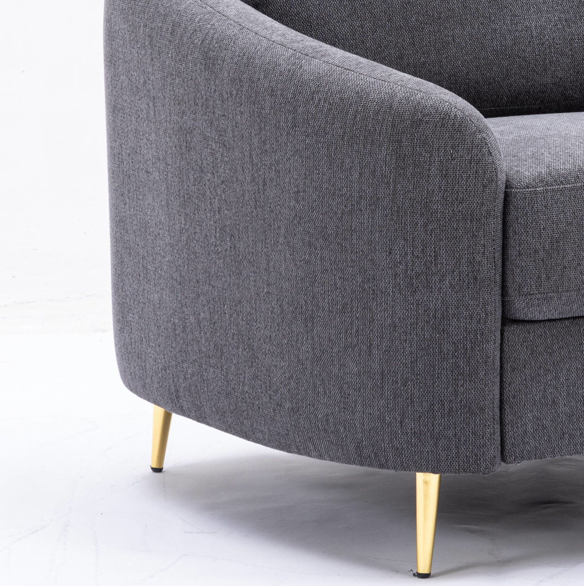 Yuina Linen Chair - Gray