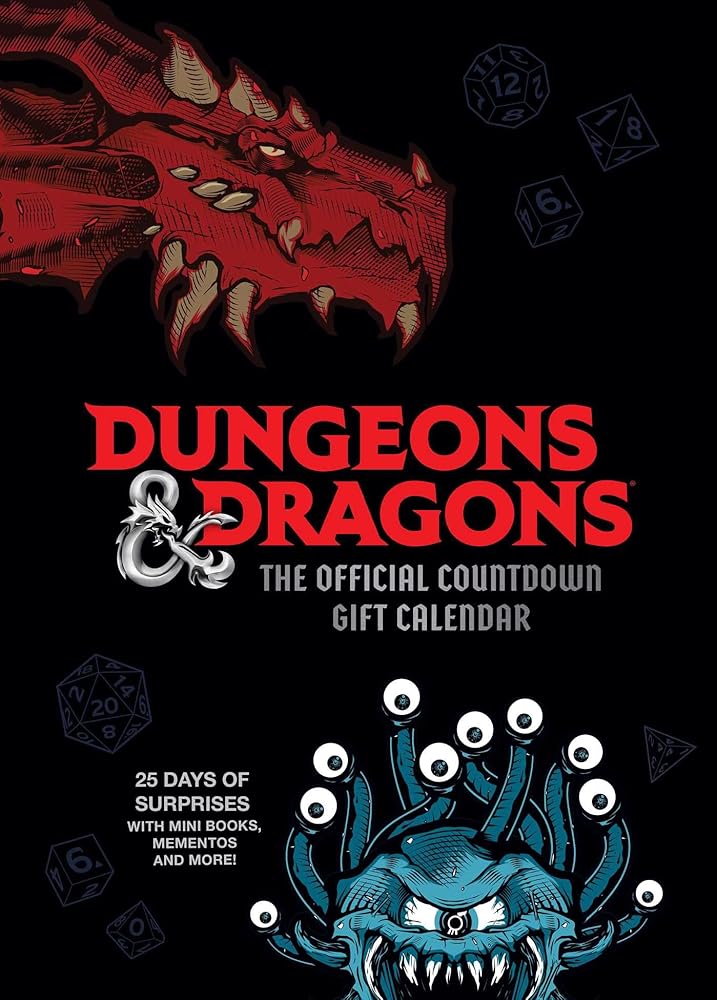 Dungeons & Dragons: The Official Countdown Gift Calendar: 25 Days of Mini Books, Mementos, and More! cover