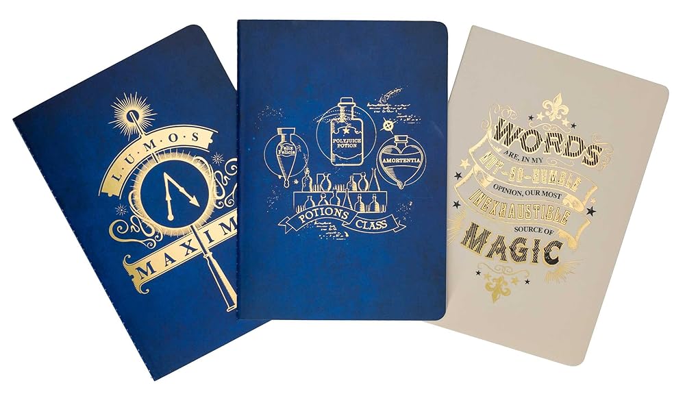 Harry Potter Spells & Potions Notebook Set – 3 Notebooks