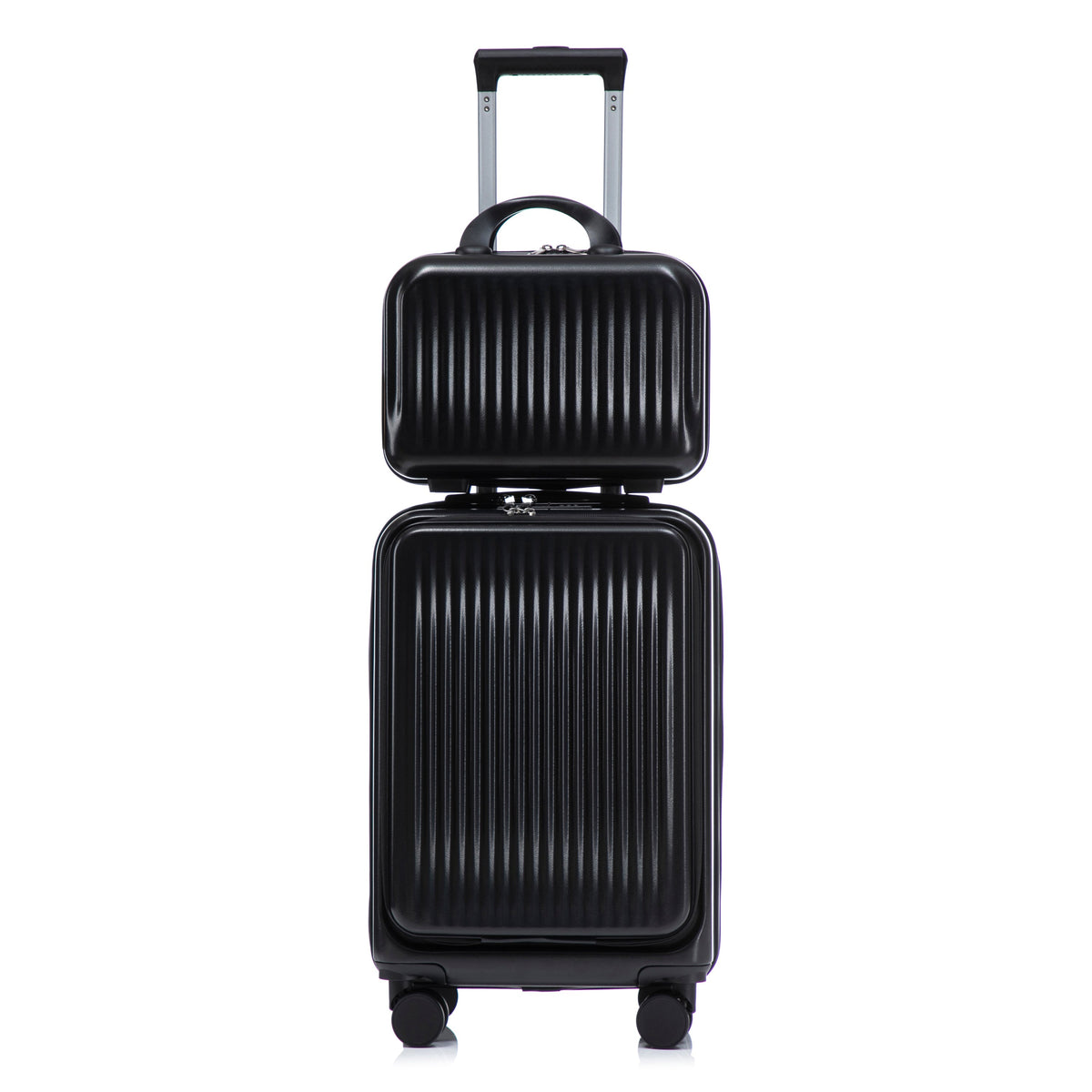 14" & 20" ABS Spinner Luggage Set with Cosmetic Case