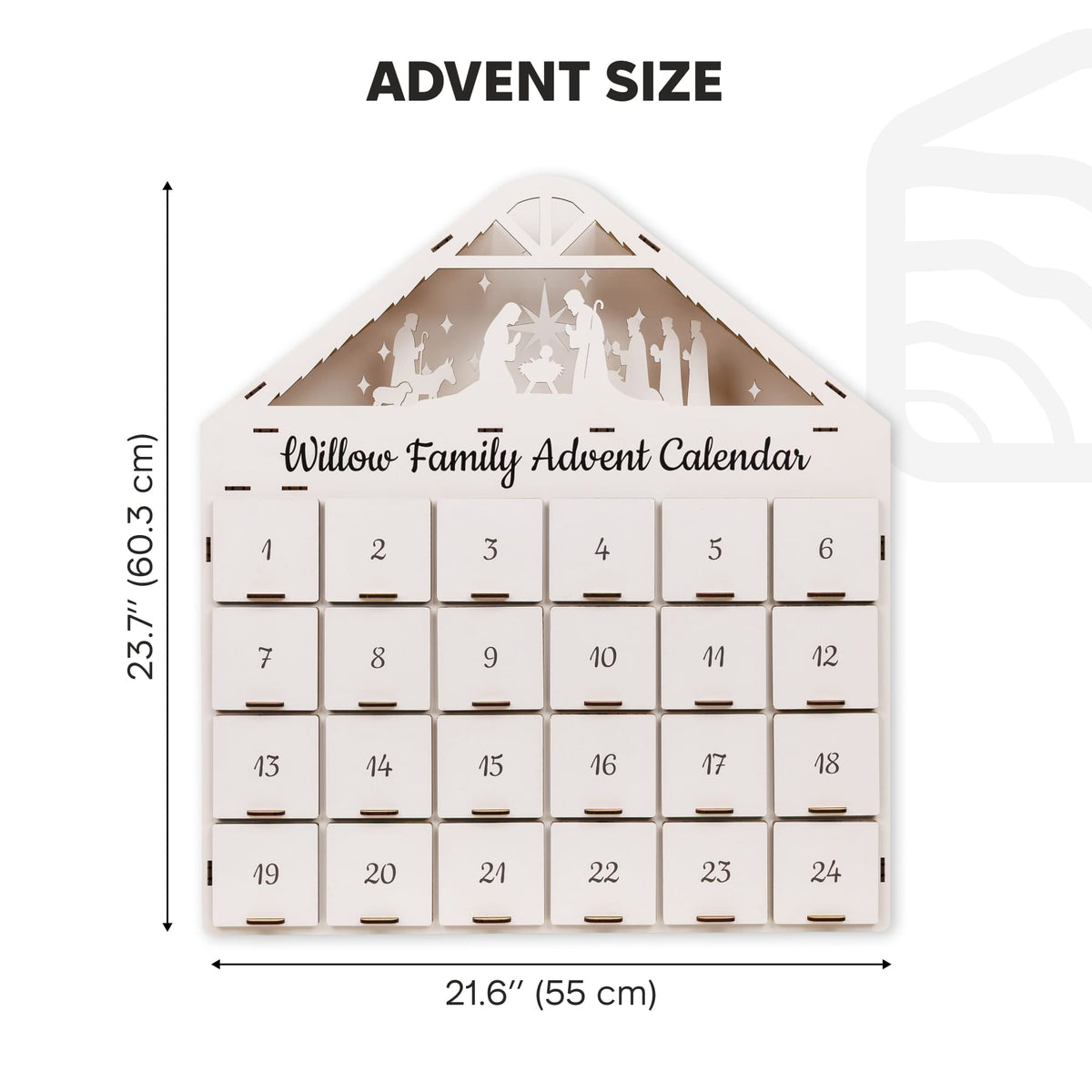 Christmas Advent Calendar - White – product view 10
