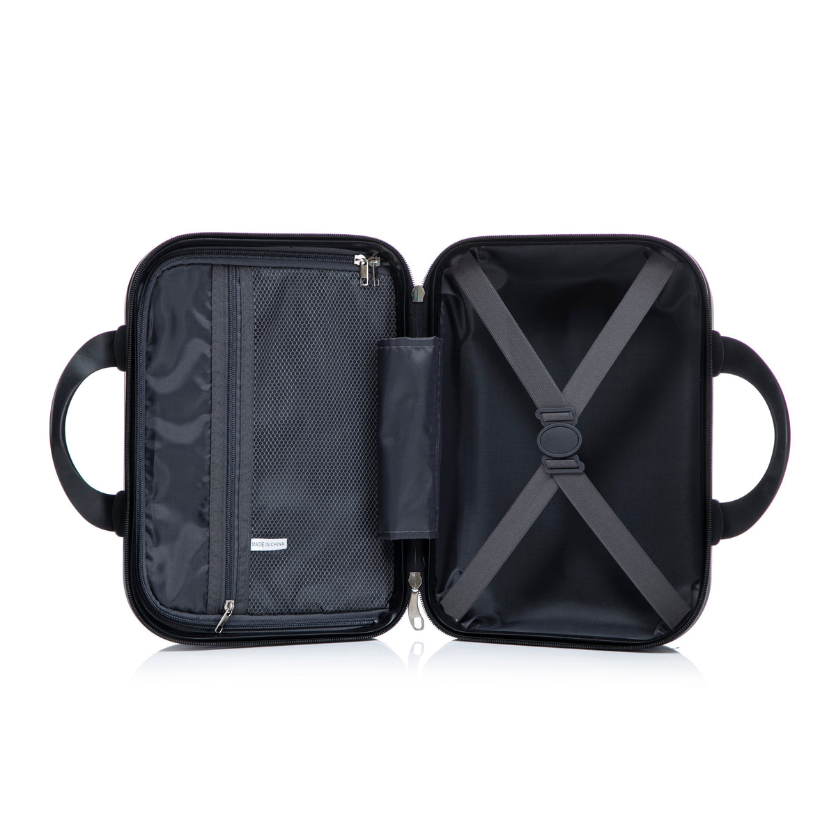 14" & 20" ABS Spinner Luggage Set with Cosmetic Case