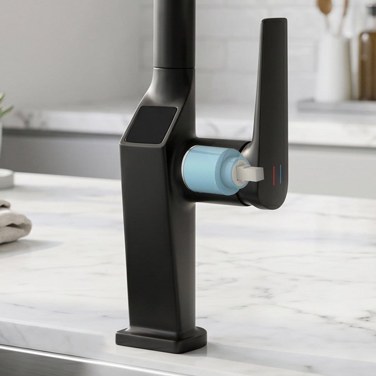 Touchless Matte Kitchen Faucet with Touchless Design - Matte Black