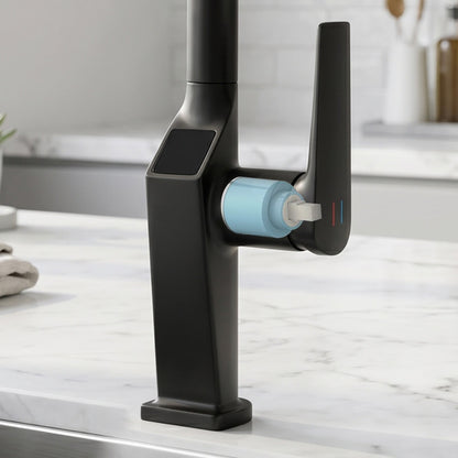 Touchless Matte Kitchen Faucet with Touchless Design - Matte Black