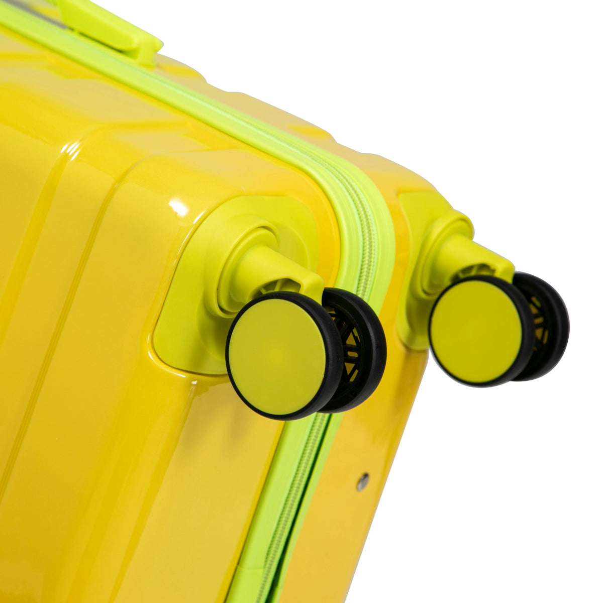 20"/24"/28" 3-Piece Spinner Luggage Set – Yellow & Green