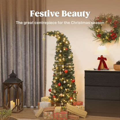 5-Foot Prelit Bent-Top Christmas Tree