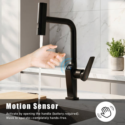 Touchless Matte Kitchen Faucet with Touchless Design - Matte Black