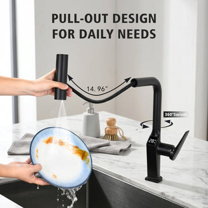 Touchless Matte Kitchen Faucet with Touchless Design - Matte Black