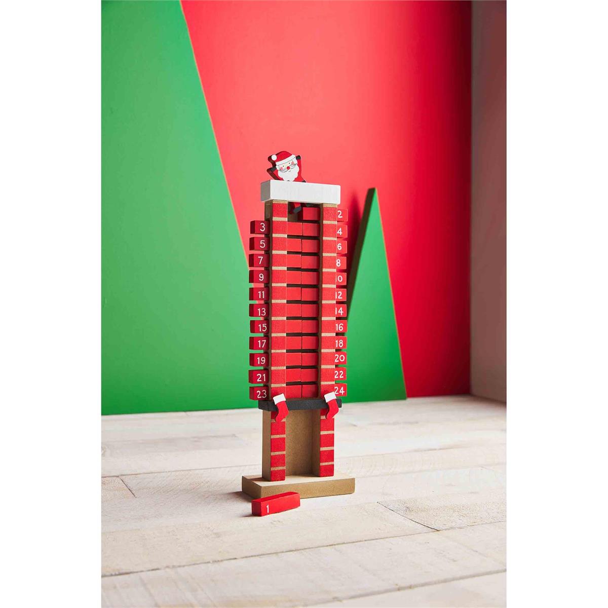 Santa Tabletop Chimney Advent Calendar