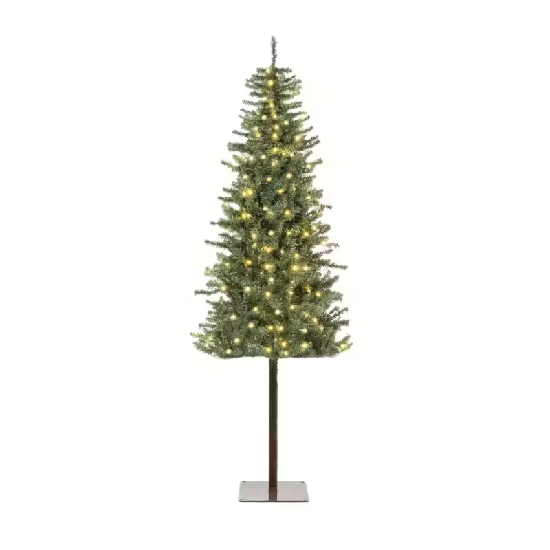 Pre-Installed Lighted Christmas Tree