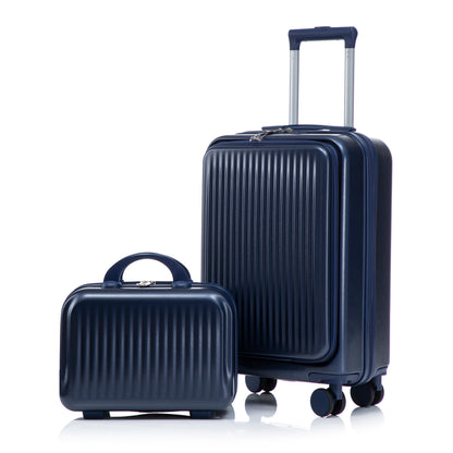 14"/20" 2-Piece ABS Spinner Luggage Set