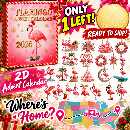 2026 Flamingo Advent Calendar – 2D Designs