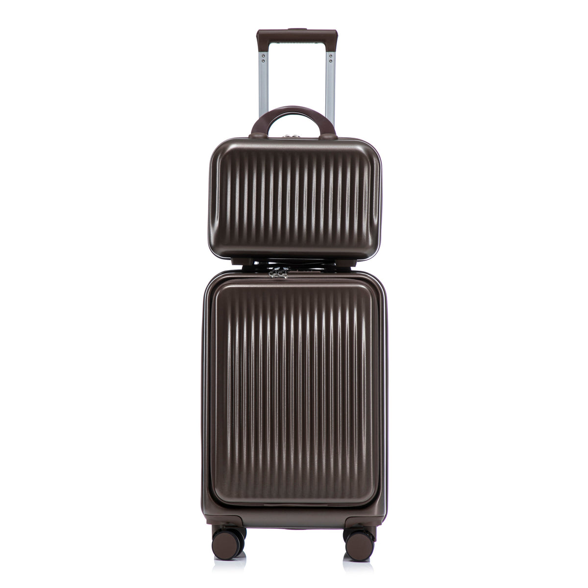 2-Piece Spinner Luggage Set with Cosmetic Case