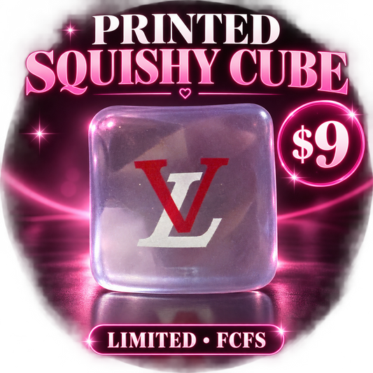 Custom-Printed Slow-Rise Squishy Cube