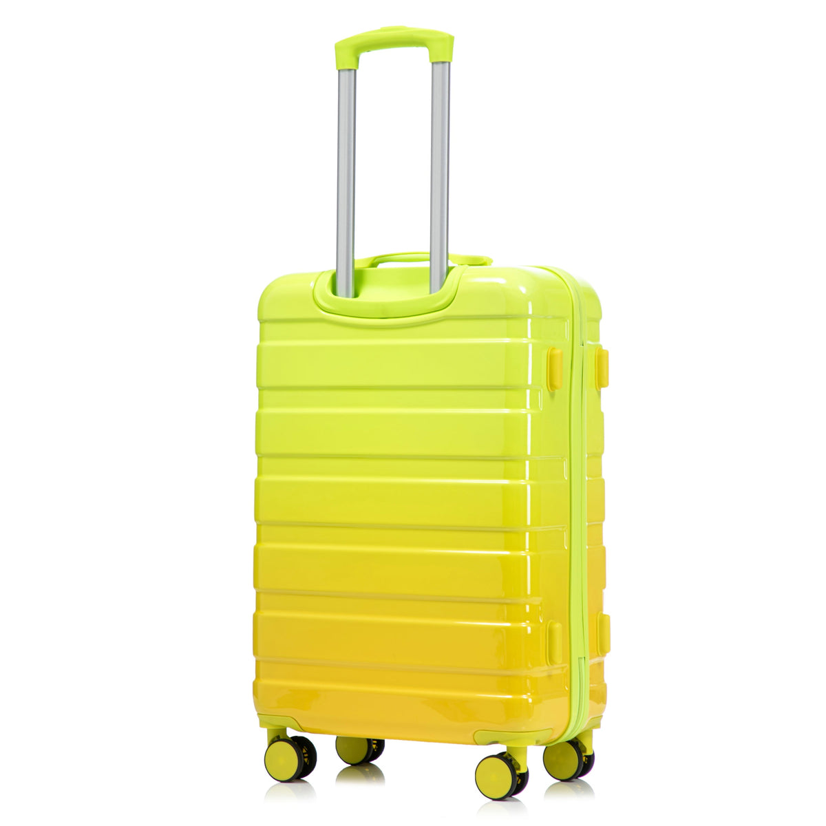 20"/24"/28" 3-Piece Spinner Luggage Set – Yellow & Green
