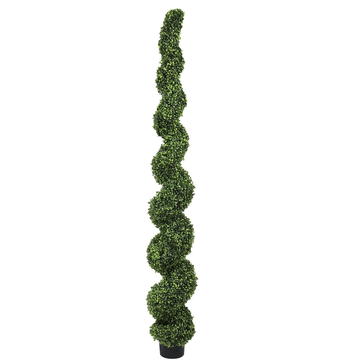 7-Foot Artificial Spiral Boxwood Topiary