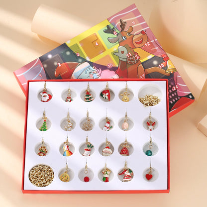 Christmas Charm Jewelry Advent Calendar – Bracelet & Necklace Making Kit