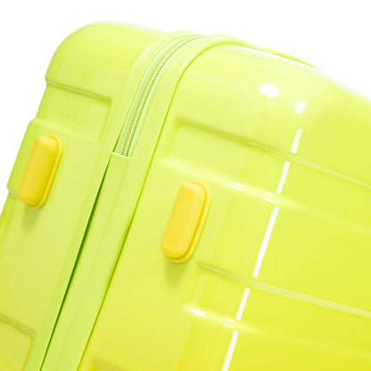 20"/24"/28" 3-Piece Spinner Luggage Set – Yellow & Green