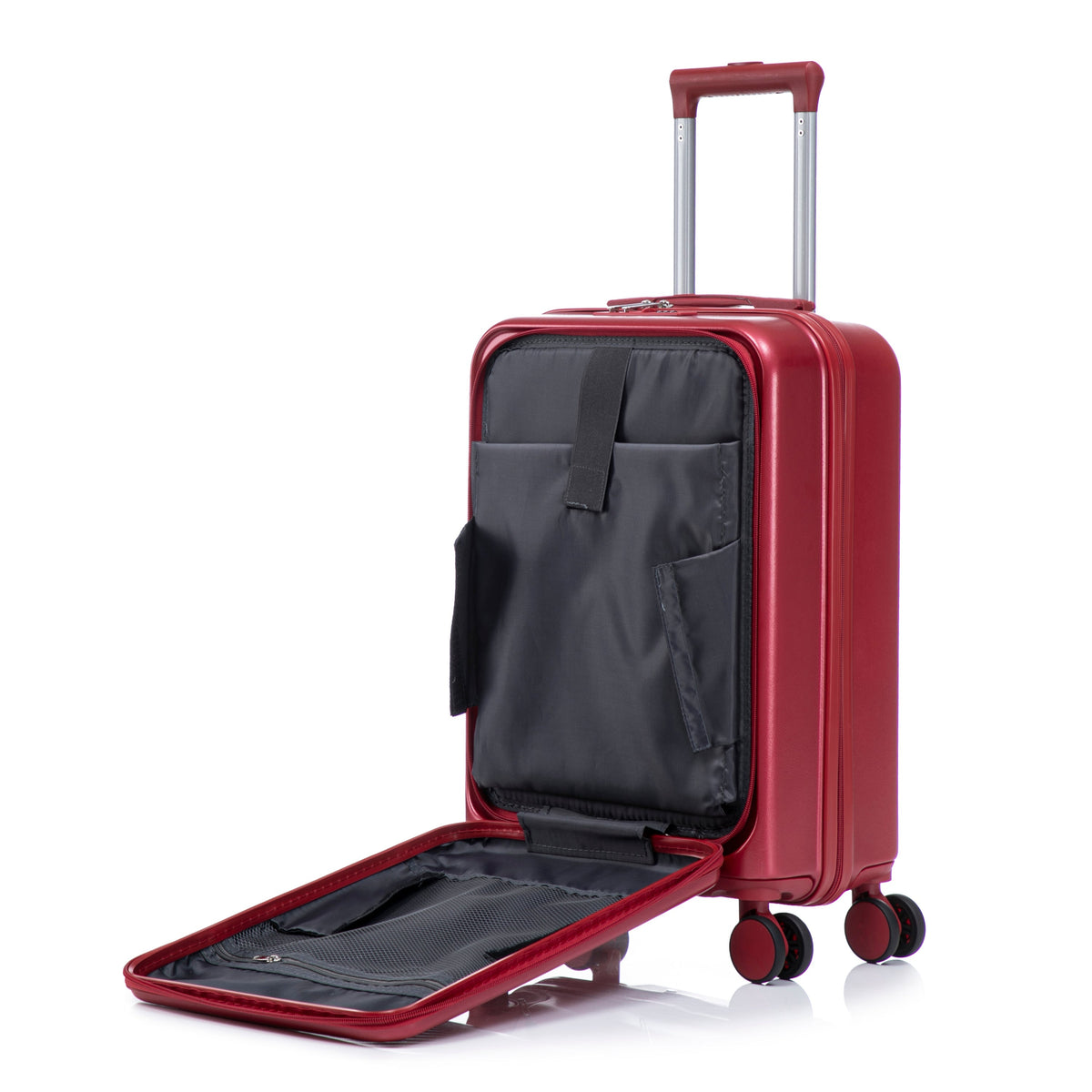 14"/20" 2-Piece ABS Spinner Luggage Set with Lock