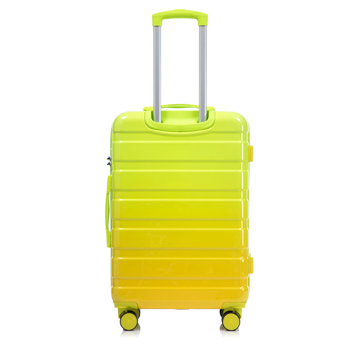 20"/24"/28" 3-Piece Spinner Luggage Set – Yellow & Green