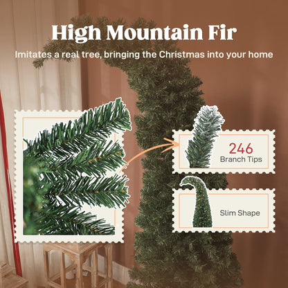 5-Foot Prelit Bent-Top Christmas Tree