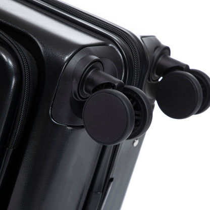 14" & 20" ABS Spinner Luggage Set with Cosmetic Case