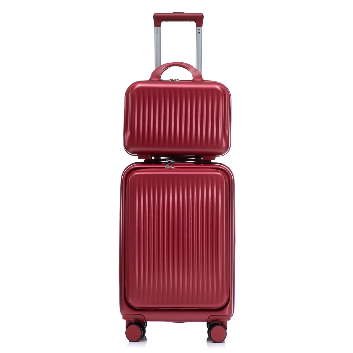 14"/20" 2-Piece ABS Spinner Luggage Set with Lock