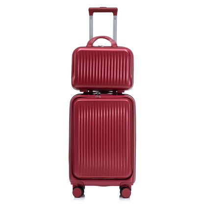 14"/20" 2-Piece ABS Spinner Luggage Set with Lock