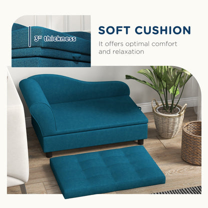 Elevated Pet Sofa Bed with Storage - Small & Medium Dogs