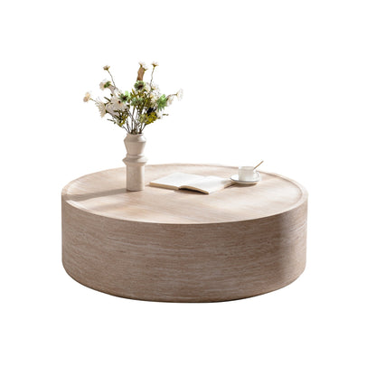 39.37" Round Coffee Table with Mars Pattern