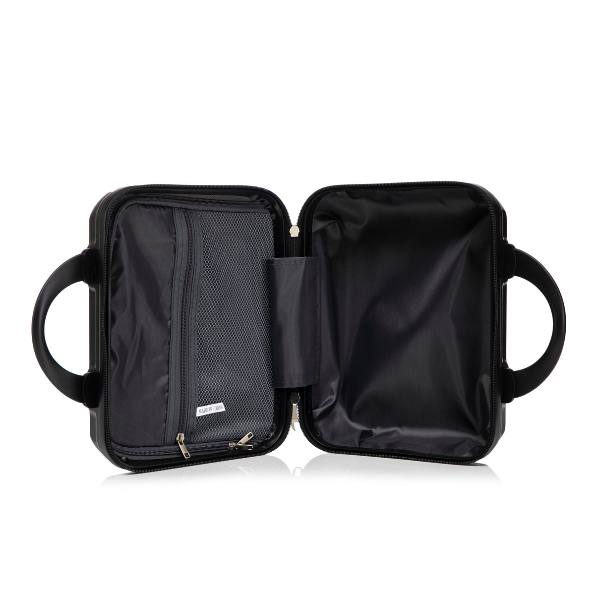 ABS Spinner Wheel Luggage Set with Combination Lock - Black