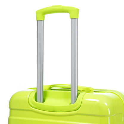 20"/24"/28" 3-Piece Spinner Luggage Set – Yellow & Green