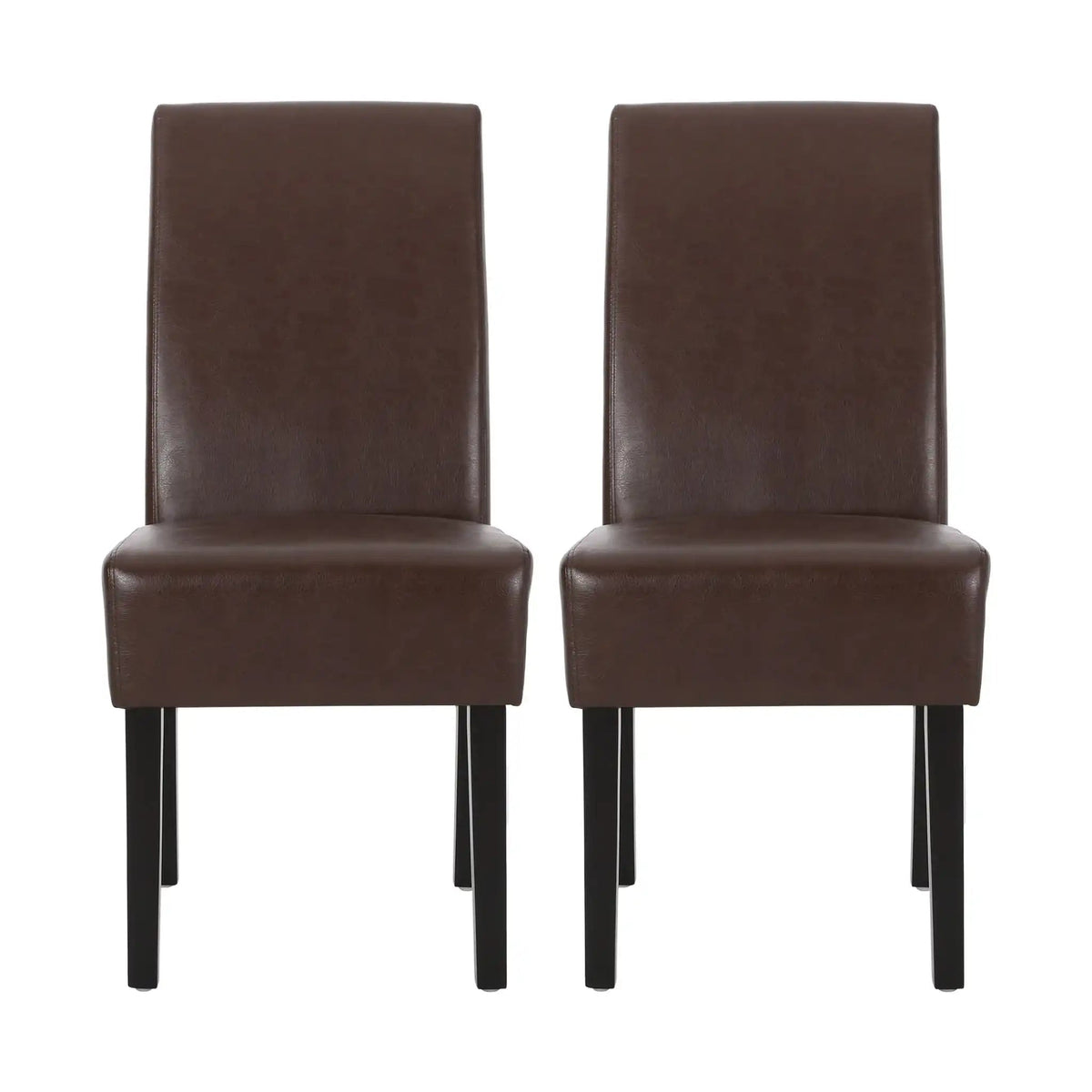 Contemporary Dining Chair With Rubberwood Legs (Set of 2)