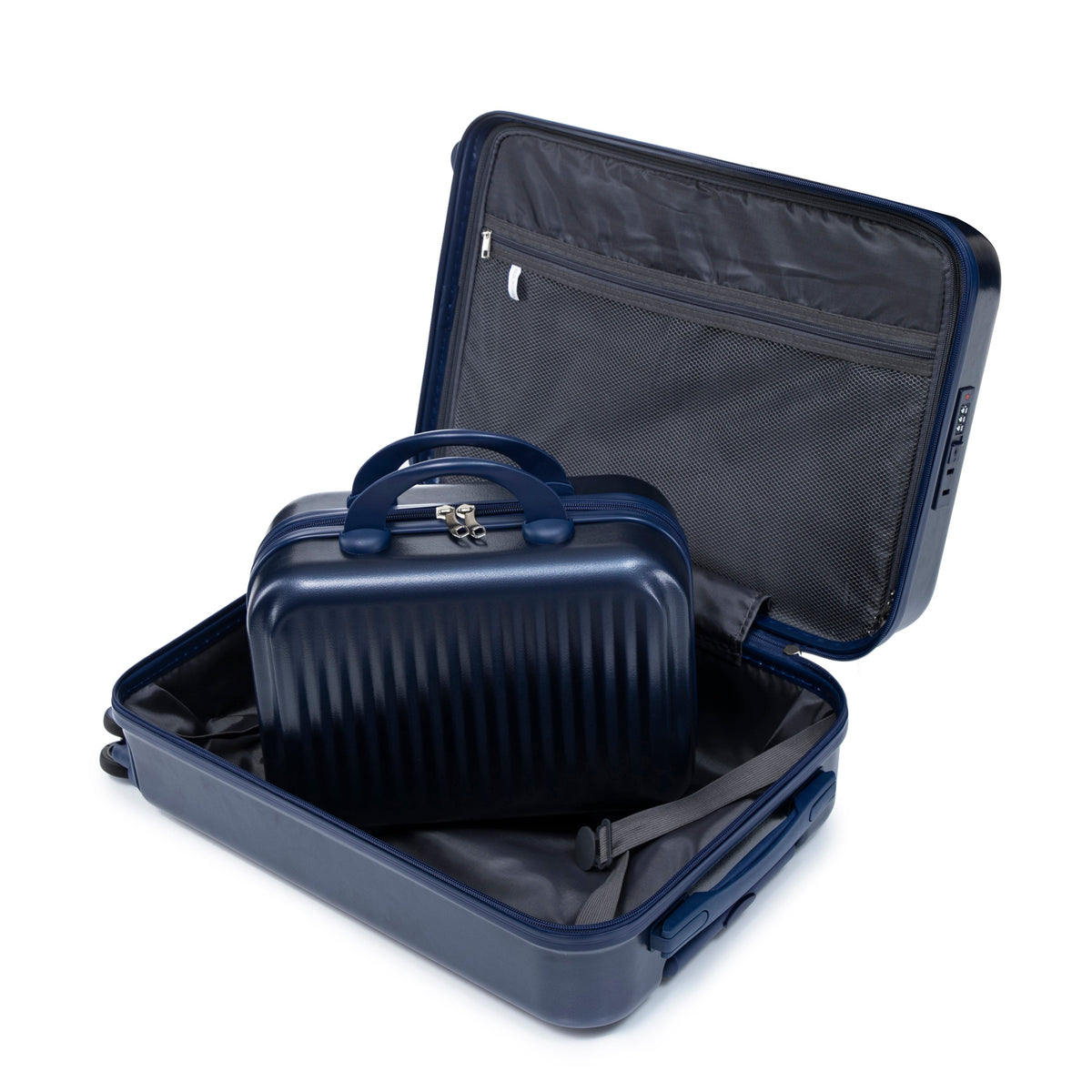 14"/20" 2-Piece ABS Spinner Luggage Set