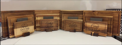 CUSTOM MADE WOOD CUTTING BOARDS - MADE IN THE USA