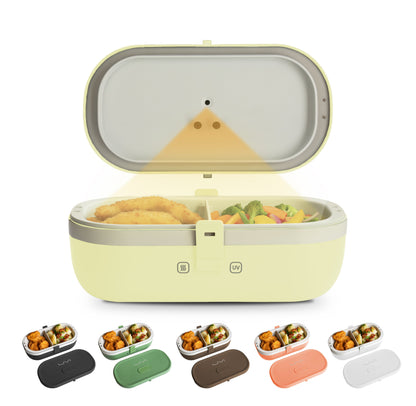 Self-Heating Lunch Box With USB-C Cord and UV LIGHT SANITIZER