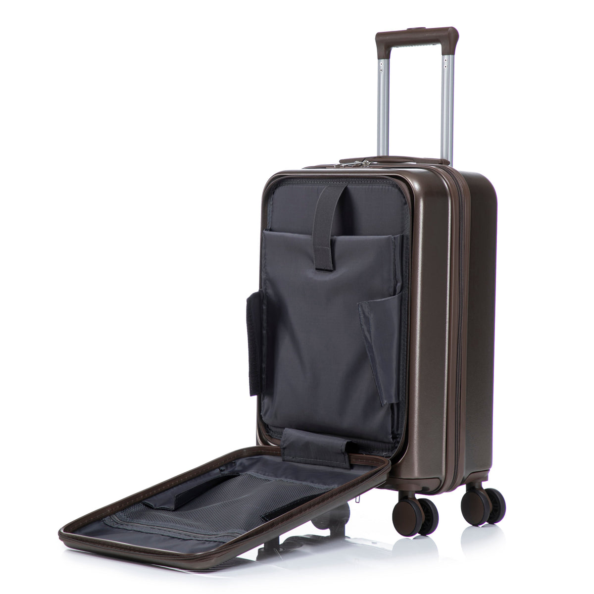 2-Piece Spinner Luggage Set with Cosmetic Case