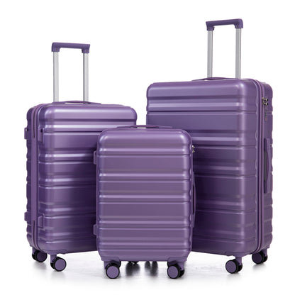 HIFINE Tourist 3-Piece ABS Spinner Wheel Luggage Set