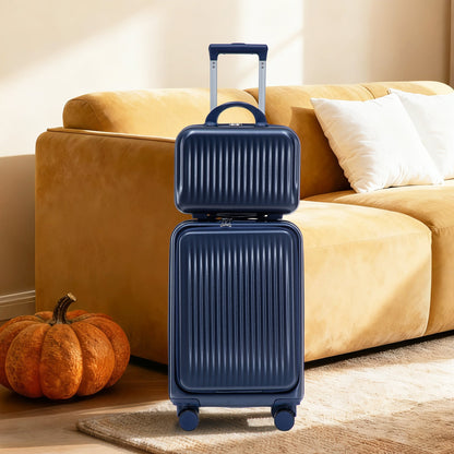 14"/20" 2-Piece ABS Spinner Luggage Set