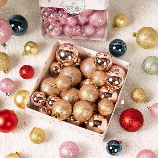 Christmas Ball Ornaments – 42-Piece Set, 3–5 cm