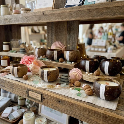 Coconut Shell Candle | Sustainable Home Decor