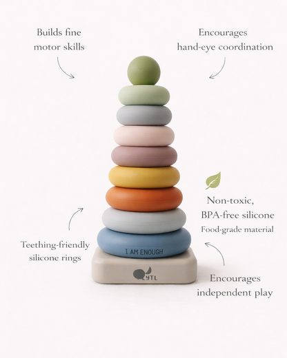 LYTL® Silicone Ring Stacking Toy – 10 Piece