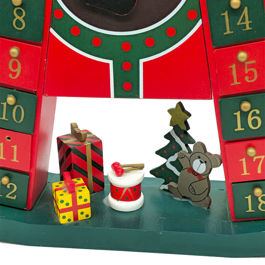 Santa's Wooden Horse Advent Calendar Wizardi F07M6-16 – product view 2