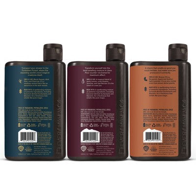 Every Man Jack Harry Potter Body Wash Gift Set – 3 Bottles, Imperfect Box