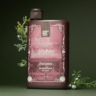 Every Man Jack Harry Potter Body Wash Gift Set – 3 Bottles, Imperfect Box