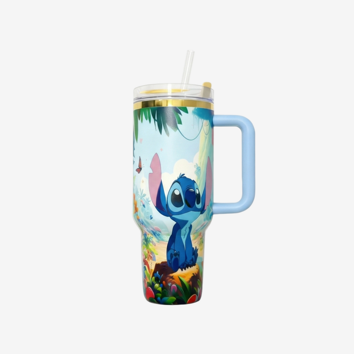 Blue Sky — BLACIN Insulated tumbler with straw