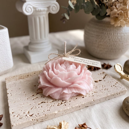Peony Flower Soy Candle