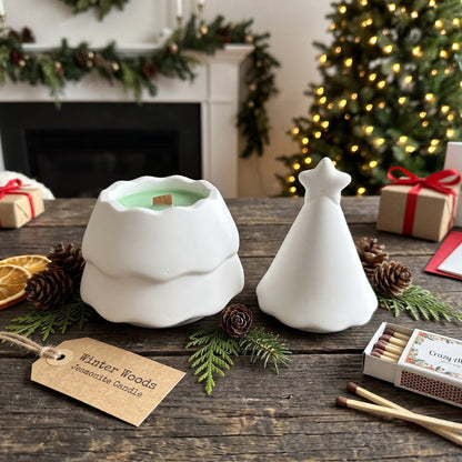 Holiday Star Christmas Tree Candle